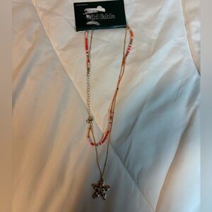 NWT Wild Fable Colorful Beaded Necklace with Star Pendant
